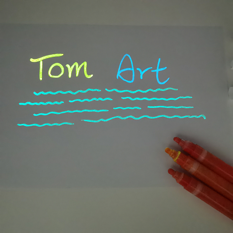 Hot Sale Glow in the dark 6 12 18 24 36 colors water based paint art markers watercolor pen set