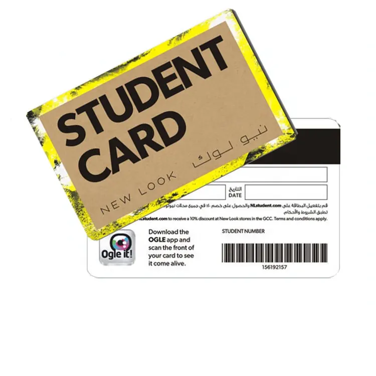 CT-023 Customized full color printing PVC Student Card