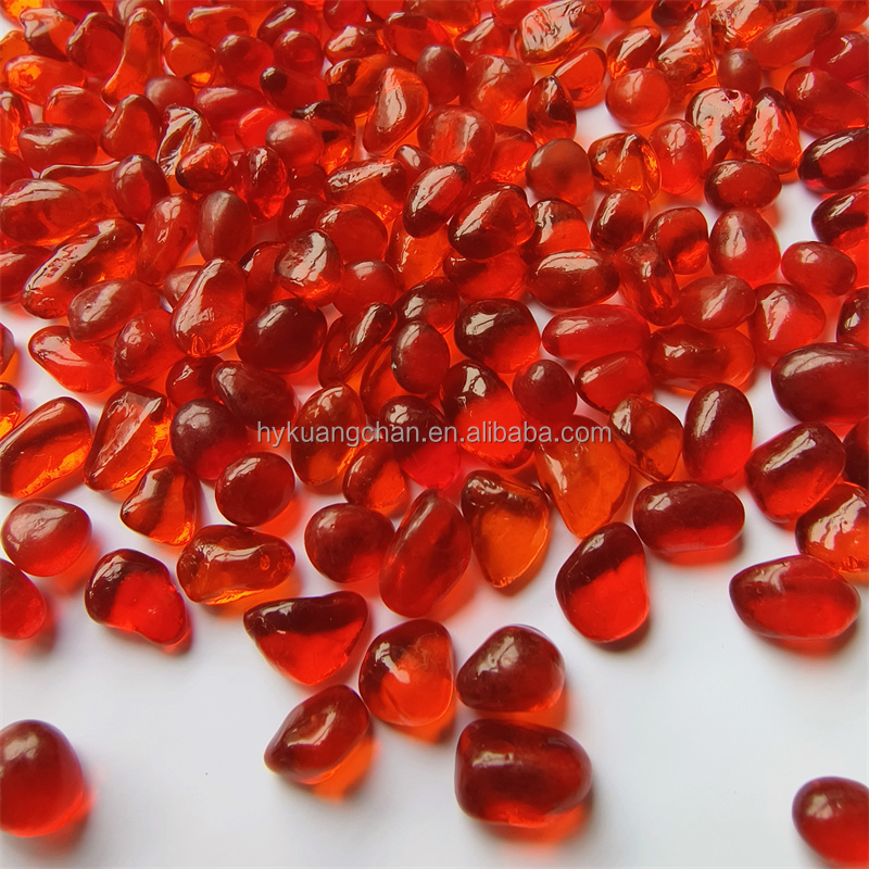 Colored Flat Glass Pebbles Garden Flat Glass Pebbles Glass stone Bowl Filler
