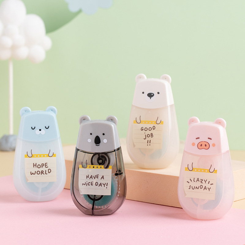 Конфеты Kawaii корейские школьники дети Мультяшные Животные медведь клейкая лента канцелярские принадлежности 5 м длиной