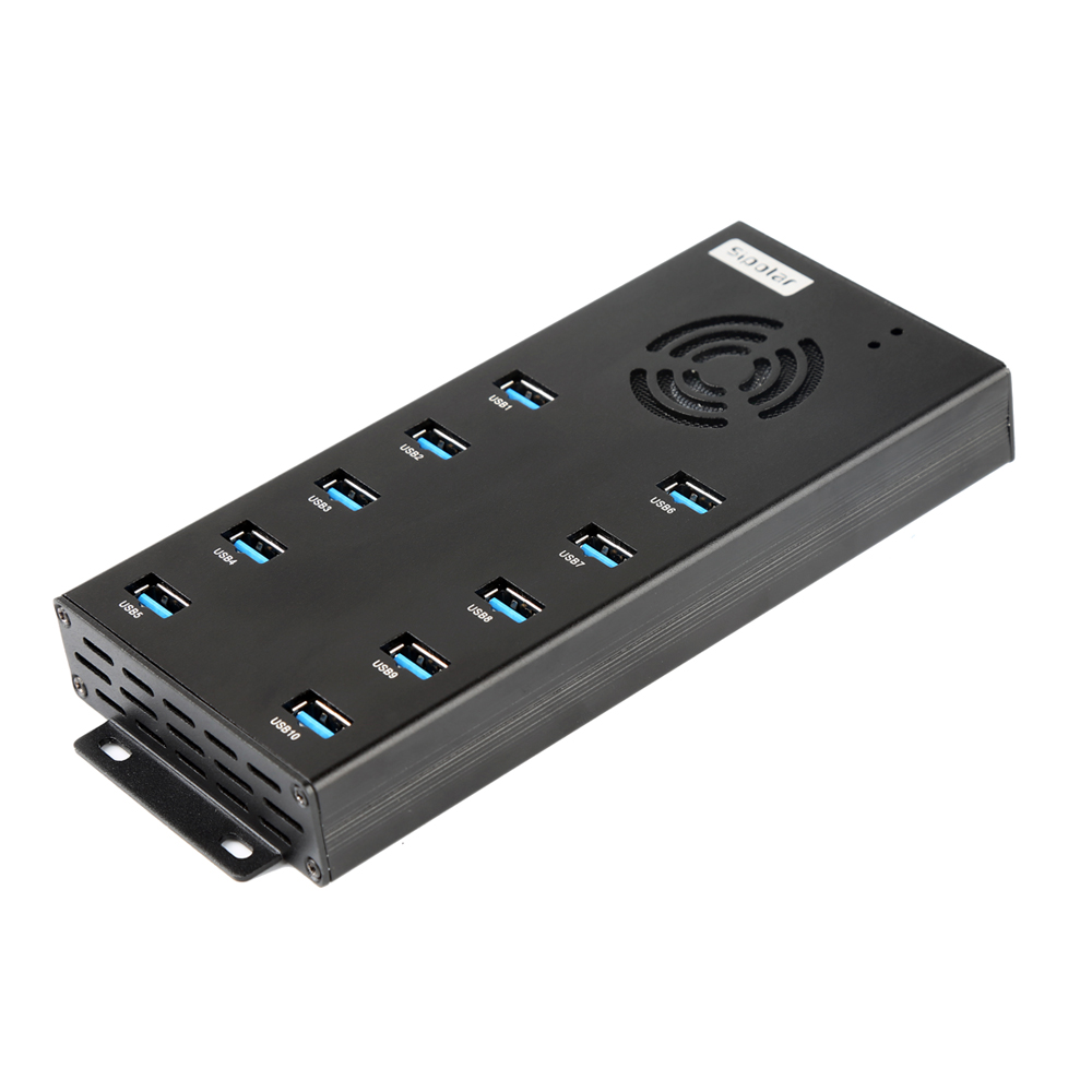 Sipolar Best powered new arrival A423 2.1A fast charging 10ports usb hub and charger power 3.0 aluminium