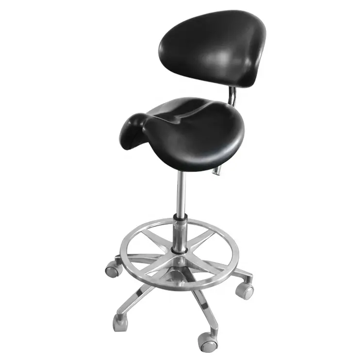 Best sale mobile hospital clinic furniture top quality swivel dental saddle stool for dentist