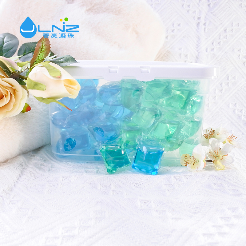 Laundry detergent pods lemon perfume liquid washing detergent capsules