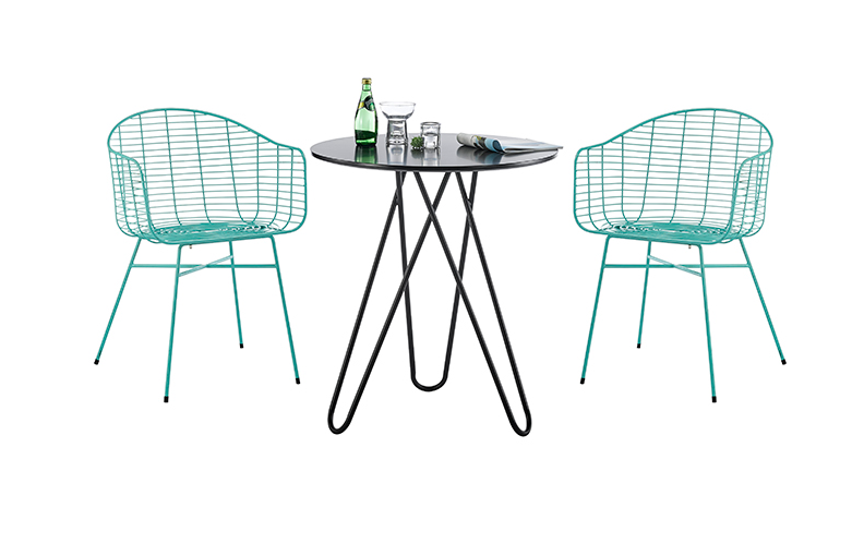 Simple metal side table coffee table modern creative coffee round table