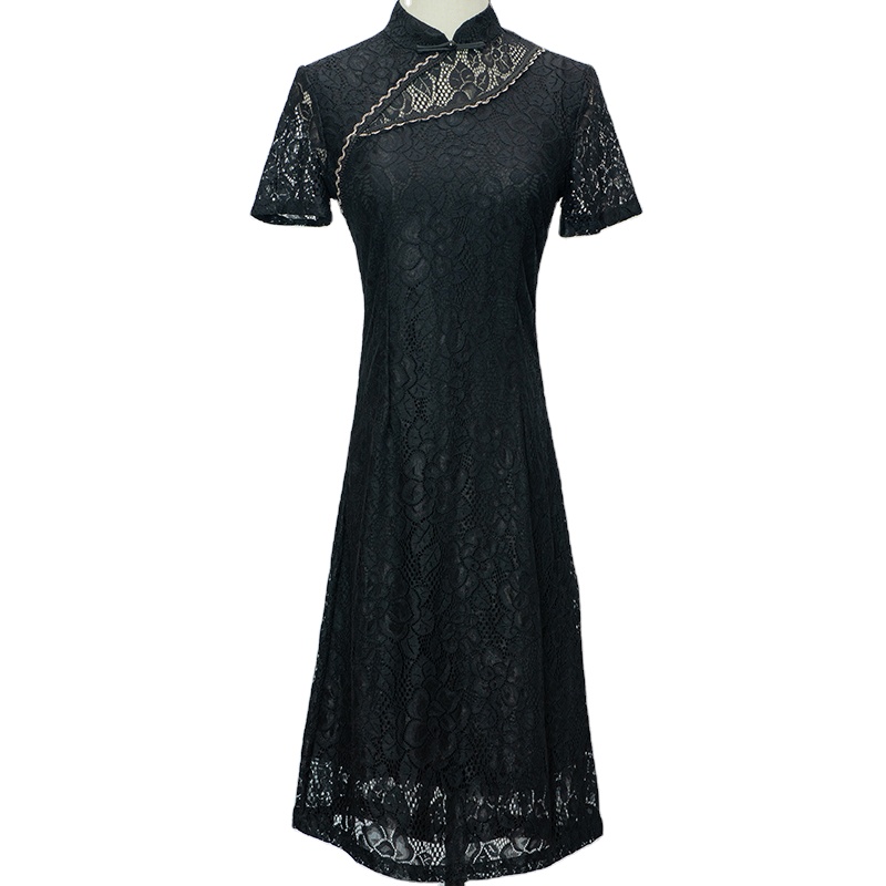 Composite Lace Wholesale Female Handmade Classic Cheongsam Customization