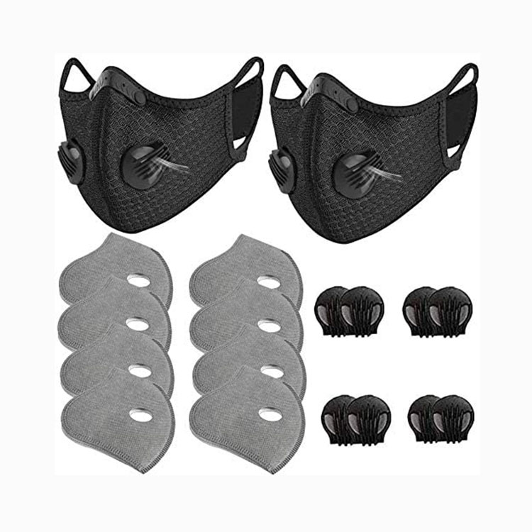 Amazon против дымки фильтра с активированным углем maskes Спорт на открытом воздухе мотоциклы езда на велосипеде уход за кожей лица maskes с регулируемым клапаном пыли