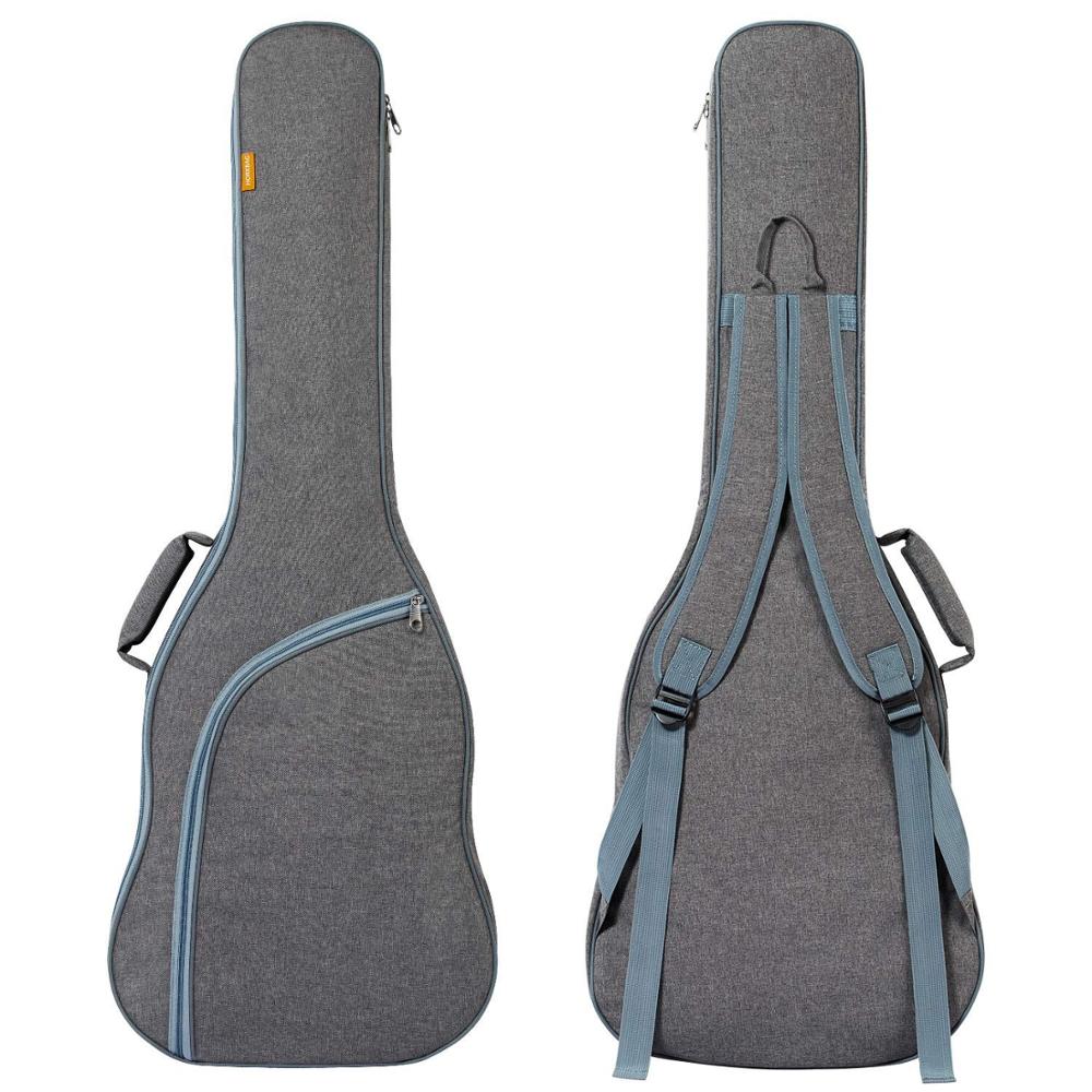 Прочный электрогитары сумка Мягкий полиэстер электрогитары Gig Bag с двойной регулируемый обивка рюкзак плечевой ремень