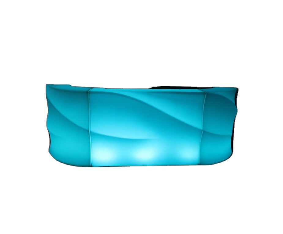 Modern Party Nightclub LED Bar furniture Rotomoled Plastic LED Table