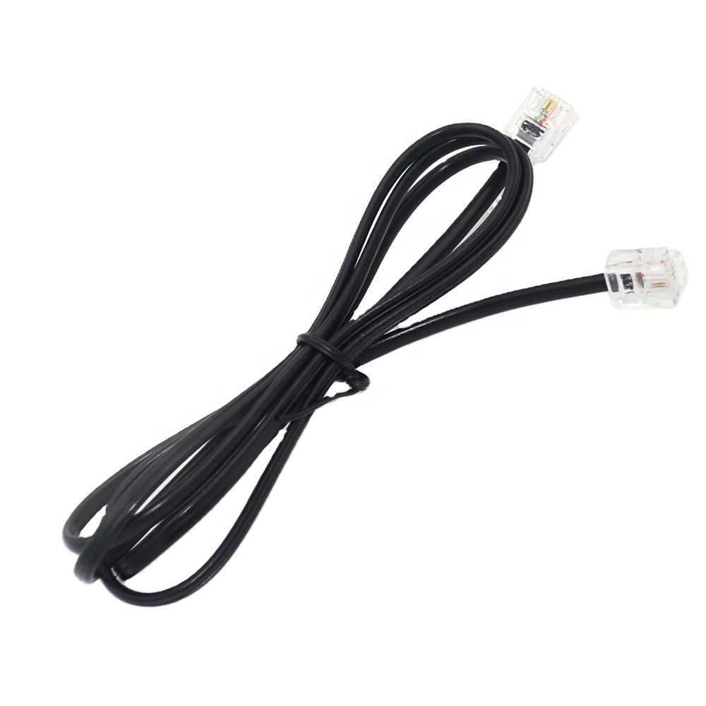 2 провода rj11 ПВХ витой cat3 Телефонный телекоммуникационный кабель