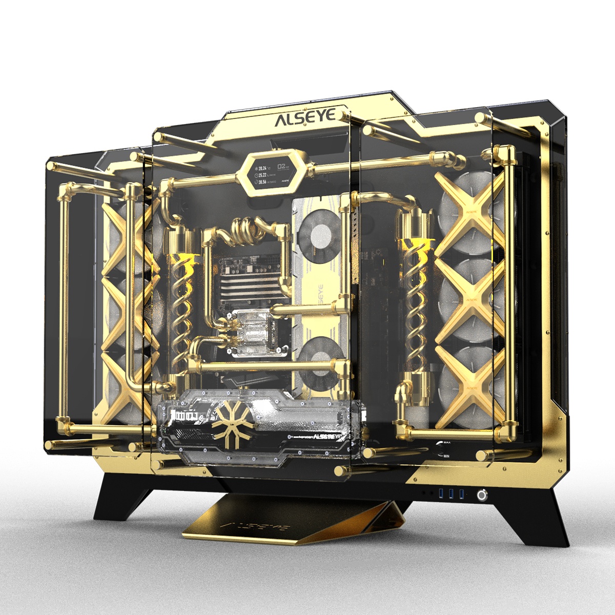 Уникальный дизайн блок питания ATX/E-ATX/XL-ATX ПК чехол для ноутбука для игр с закаленным стеклом