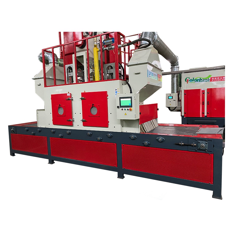 Automatic sandblasting machine Cookware Treatment before spraying passthrough type sandblaster