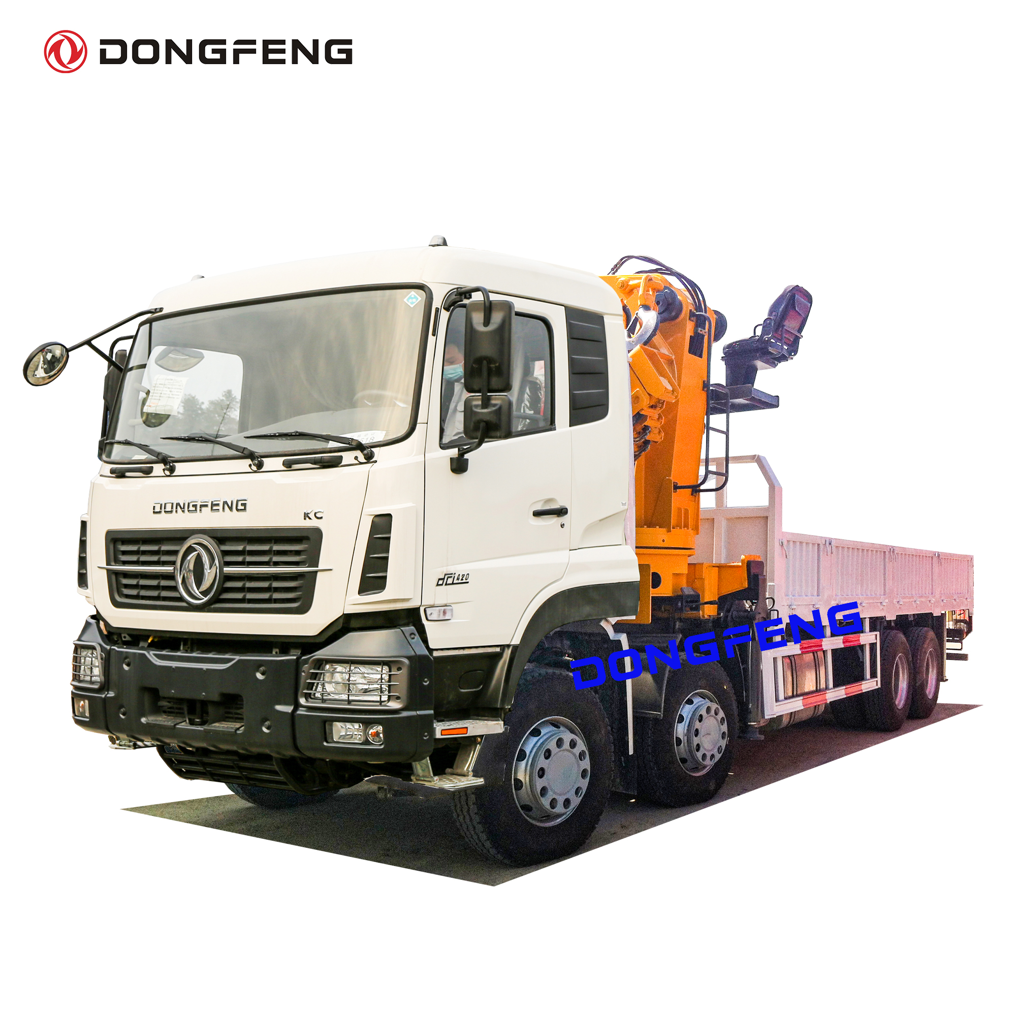 Dongfeng грузовой кран 8x4 LHD с двигателем Dongfeng 420 HP 12 сменный редуктор 20 тонн складной гидравлический грузовой кран