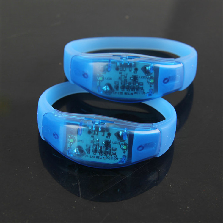 Multi-functional Design Custom Sound Activated Led Bracelet For Party Celebrate
