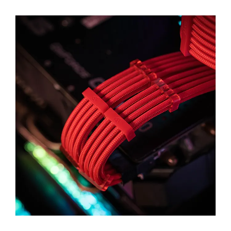 Red 24pin 8Pin 6pin PC Plastic Cable Comb Kits