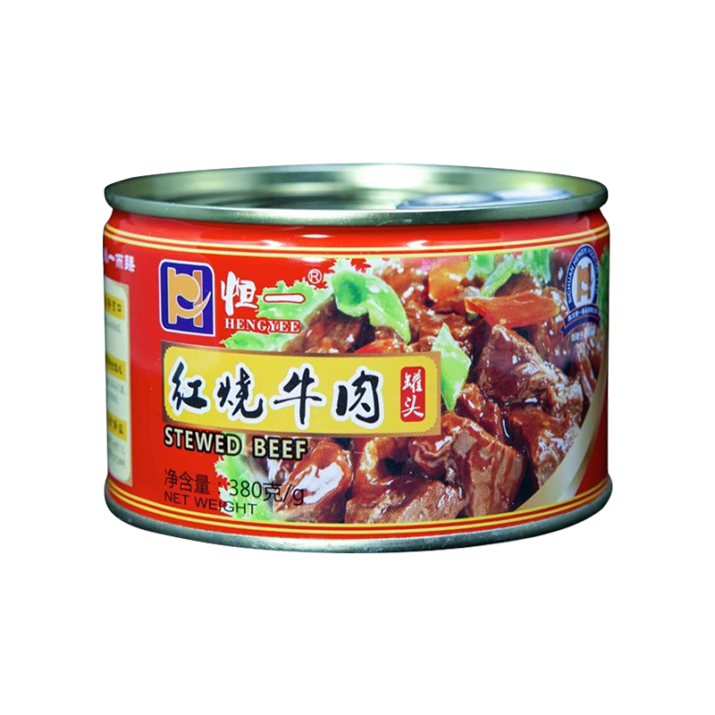 Консервированное блюдо, консервированное мясо 380 г, тушеная говядина