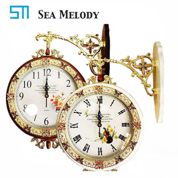 Oriental antique decorative Travel time outdoor street tower clock