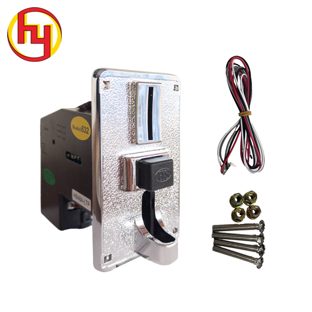 Programmable multi coin selector with black button coin acceptor for washing machine