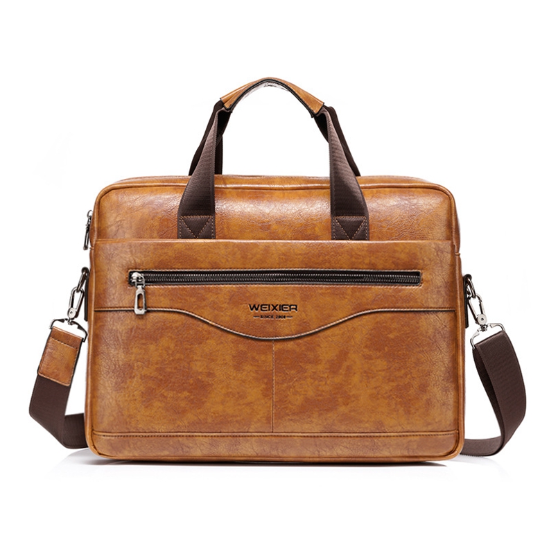 W1111 New style men's handbag horizontal style business trip business briefcase large capacity shoulder messenger computer bag