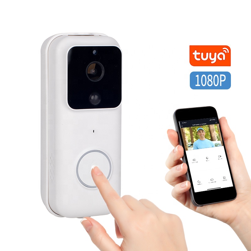 Tuya видео-дверной звонок Смарт Wi-Fi обнаружения пассивного ИК-камера HD 1080P 2 way Дистанционное аудио видео-дверной звонок tuya