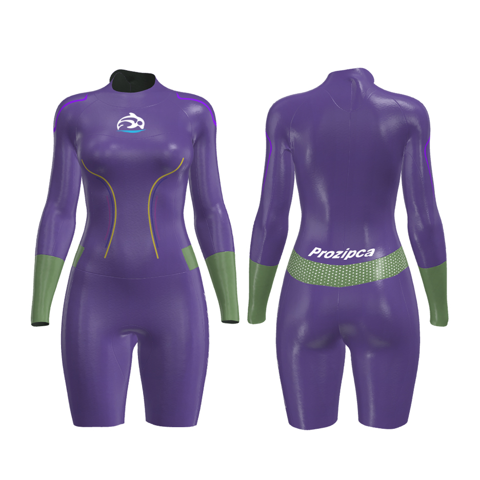 Triatlon Water Suit Wetsuits Women Smooth Skin Surf Diving 2mm Top Shorty Neoprene Wetsuit