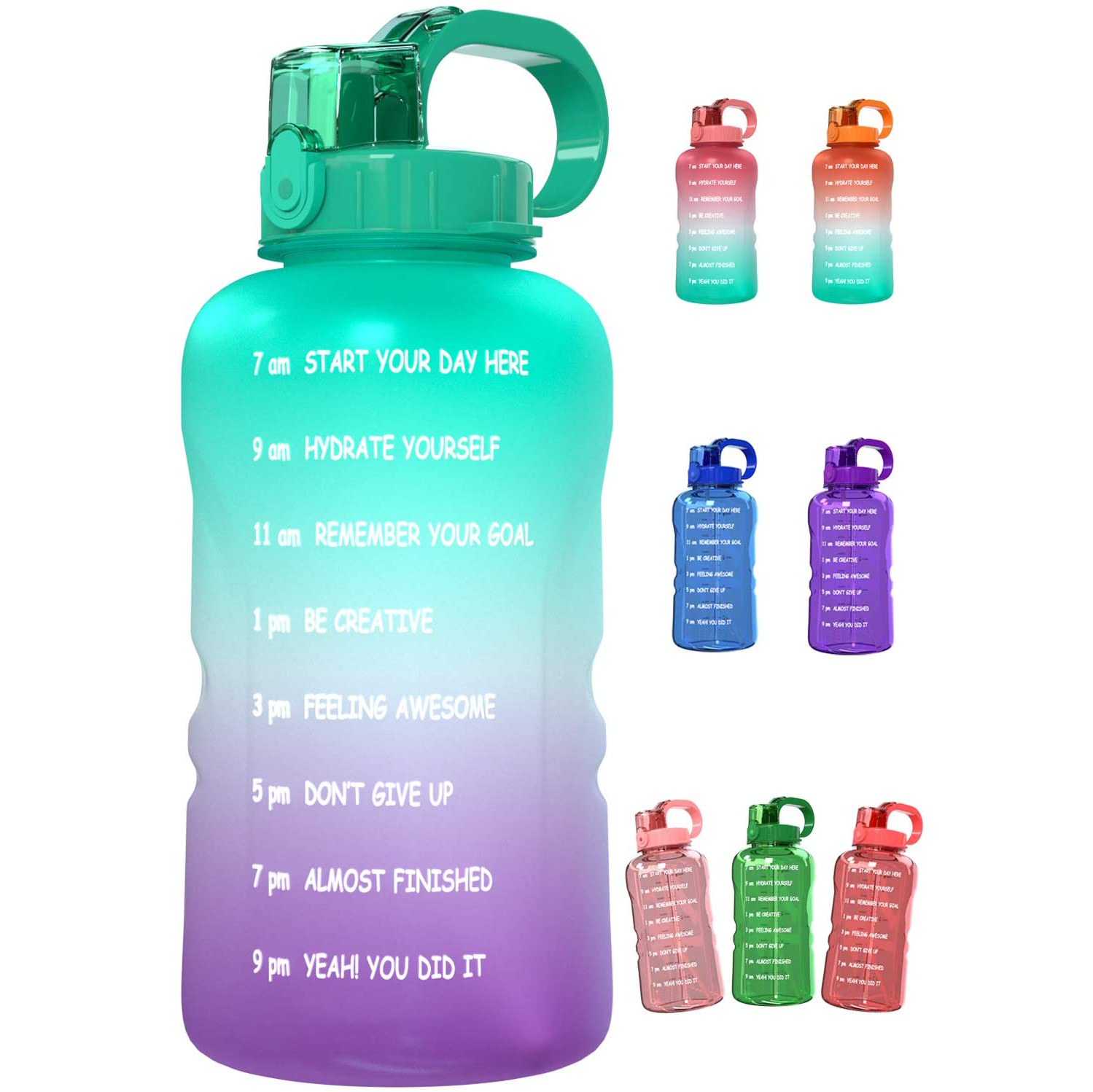 2021 Drinking Water Bottle Outdoor Sports Personalized Transparent Insulated Water Bottles With Custom Logo