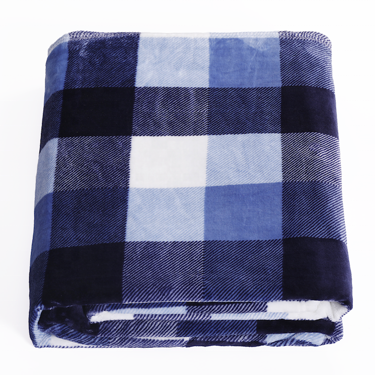 Blue and white plaid blankets wholesale,Blanket manufacture minky blankets,Picture blankets fleece flannel throw blanket