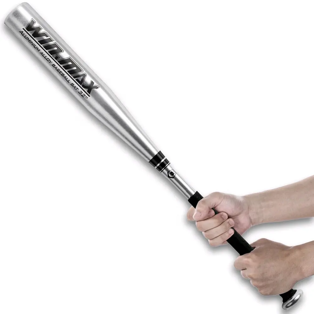 Wholesale cheap 32 inch 1.8 mm thick silver color aluminum alloy Baseball bat
