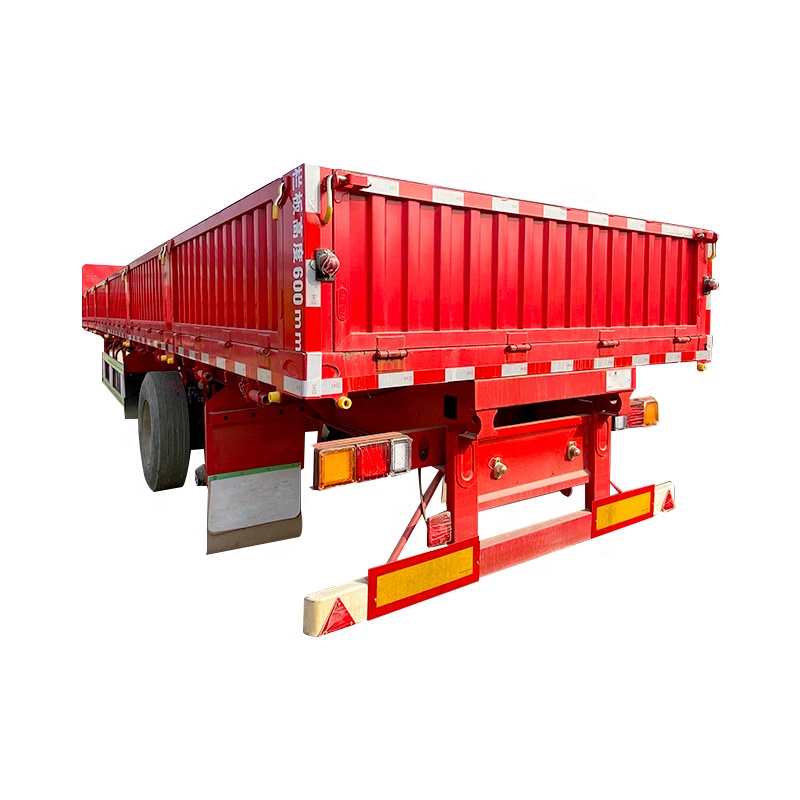 Высокое качество 3/4/5 оси боковая стенка Fencecargo трейлер для продажи 40 футов широко используемый трехосный грузовой полуприцеп