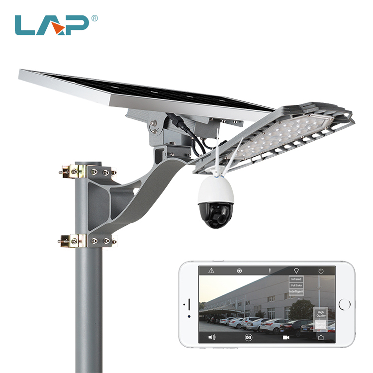 LAP новый продукт умная микроволновый датчик Открытый водонепроницаемый Ip65 60 Вт Уличные светодиодные светильники дневного света Противотуманные фары с Cctv камера
