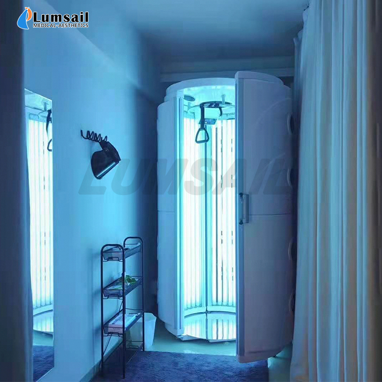 Beauty Salon Gyms Stand Up Tanning Bed / Solarium Tanning / Solarium Booth