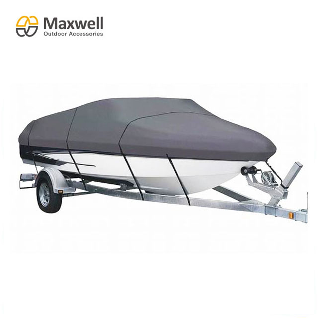 600D Marine Grade Fabrics V Hull Runabouts Boat Cover 22-24ft L 116W Super Water Repellency Waterproof Tape