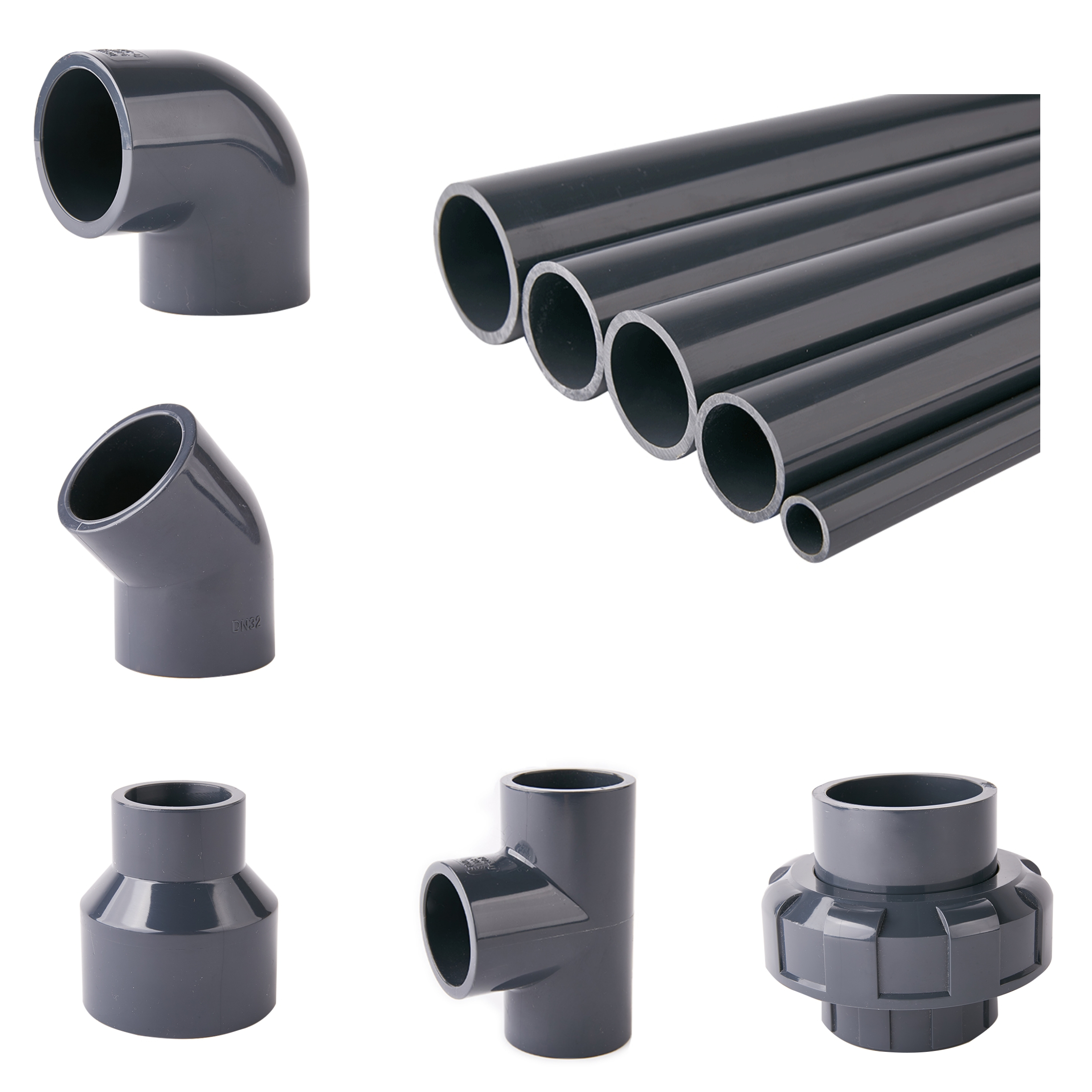 Wholesale Water Pipe Fittings PVC Pipe Fitting 90 Degree Elbow Pipe fitting Pvc