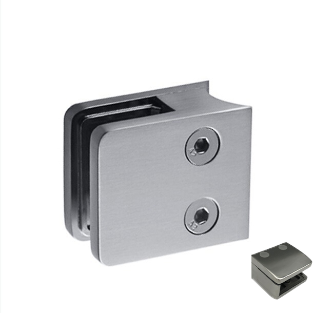 Italian design China Metal Casting Stainless Steel Ss304 316 Square Glass Railing Balustrade Clamp