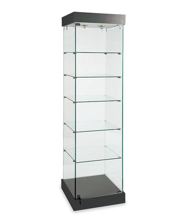 Custom KEWAY Glass Display Showcase, Full Vision Glass Display Cabinet