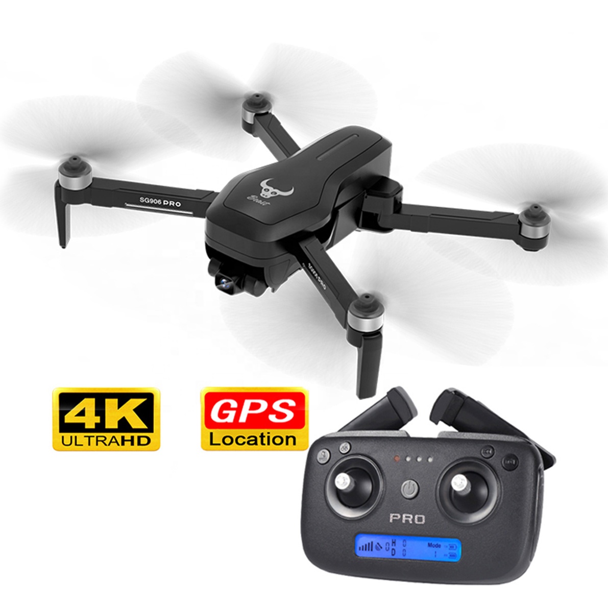 Дрон APEX SG906 PRO, 25 минут полета, 1,2 км, Gps, камера 4K Hd 1080P