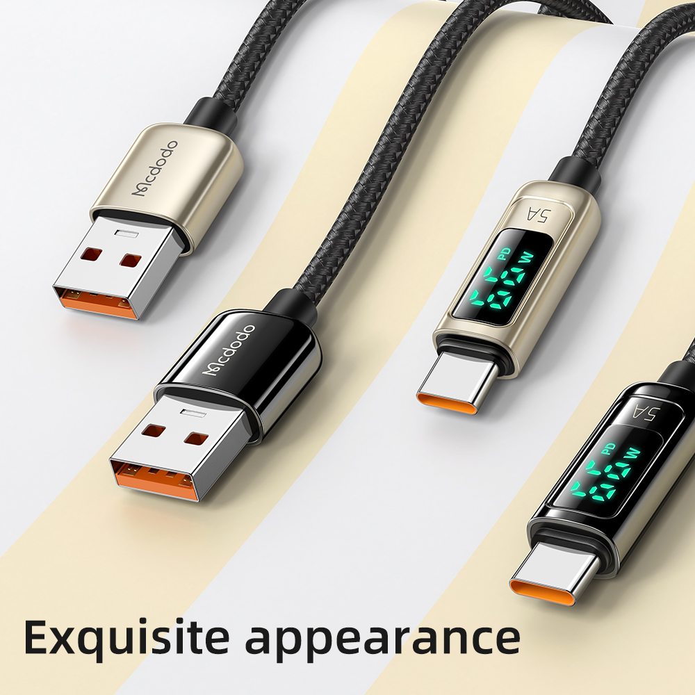 Mcdodo светодиодный цифровой дисплей usb типа c для телефона кабель для синхронизации данных и зарядки PD светодиодный свет быстрой зарядки Android кабель для зарядного устройства для мобильных телефонов для iPhone
