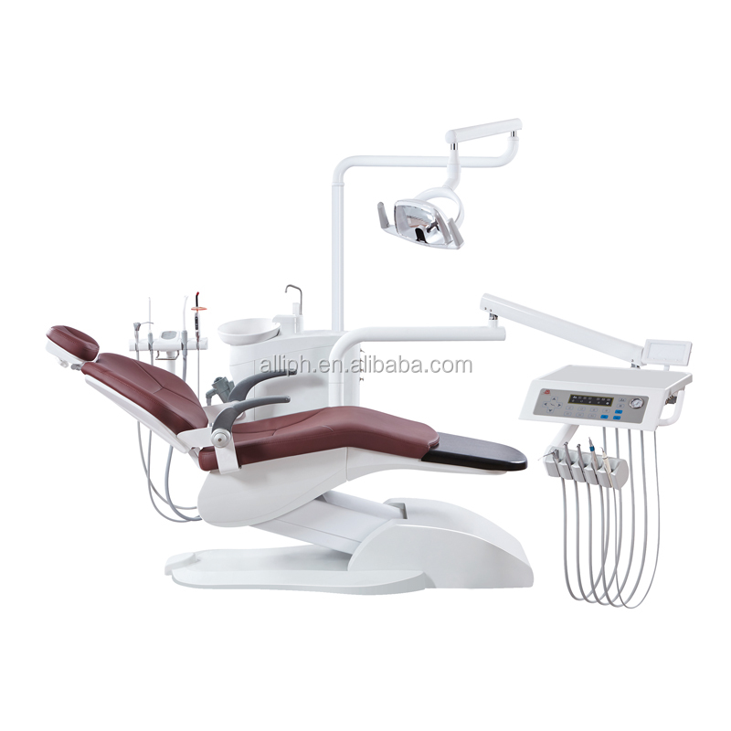 Dental supply foshan complete cheap Dental Chair with LED sensor cold light dental unit chair