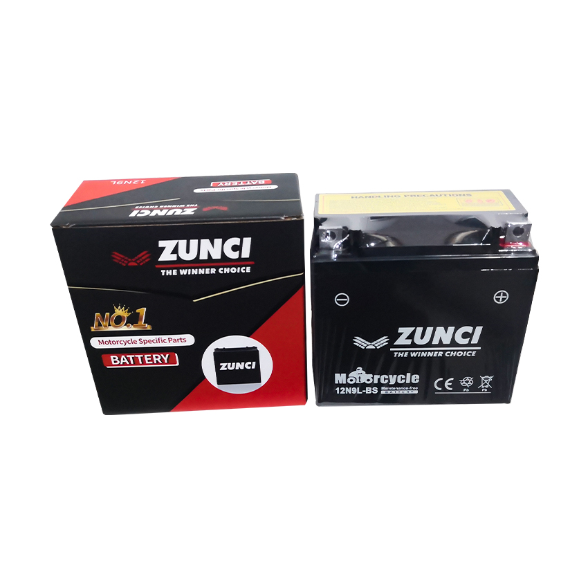 Zunci 12N9-BS свинцово-кислотные батареи 12V 9AH для улицы освещение для мото мотоциклу yamaha энергии аккумуляторной батареи