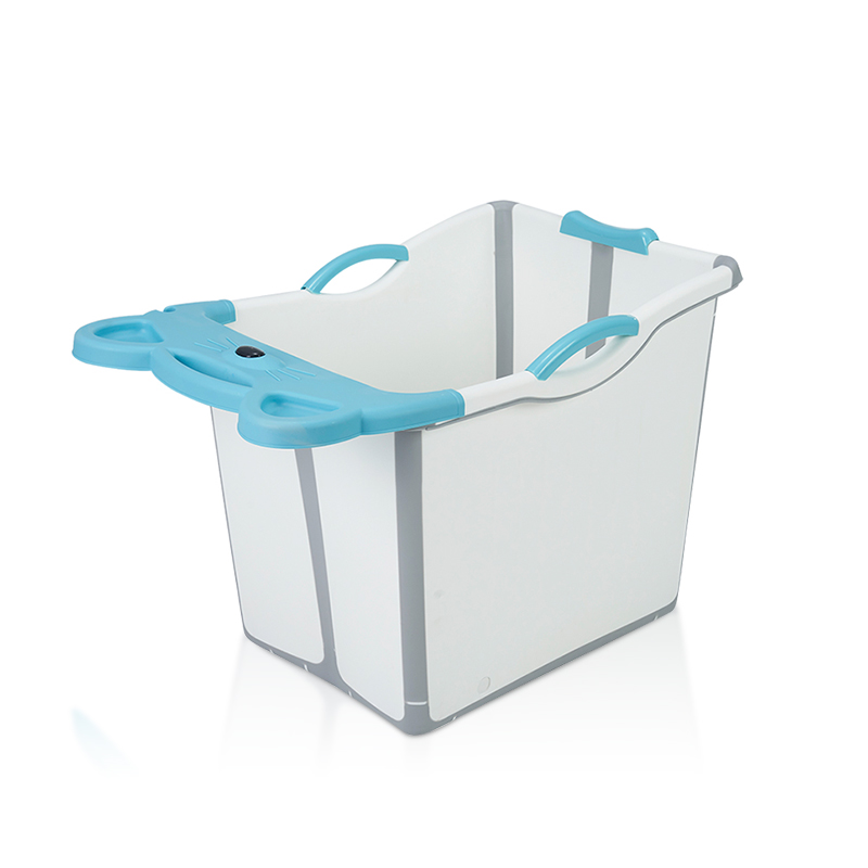 Custom logo eco friendly portable plastic foldable baby tub