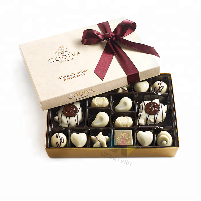 Индивидуальная Рождественская бумажная коробка Boite De Chocolate для конфет, роскошные подарочные коробки
