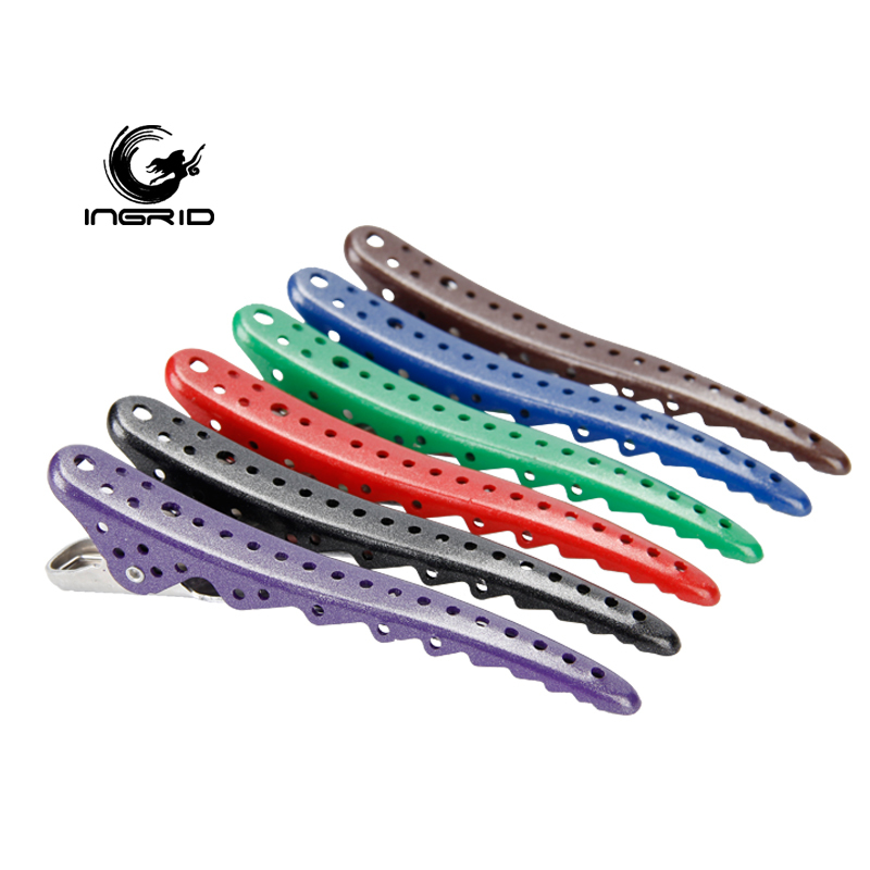 High Quality Metal Spray Paint Hair Accessories Clips Single Prong Alligator Hair Clips Fashion Barber Hair Clips