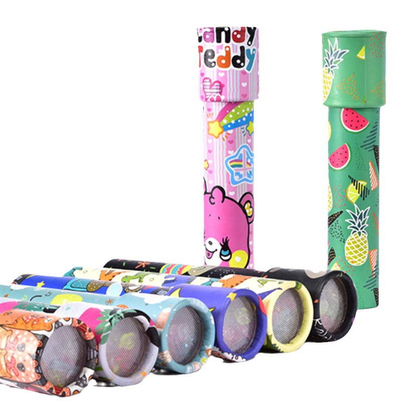 Wholesale Custom Kids Puzzle Kaleidoscope Rotating Magic Colorful World Baby Toys For Children
