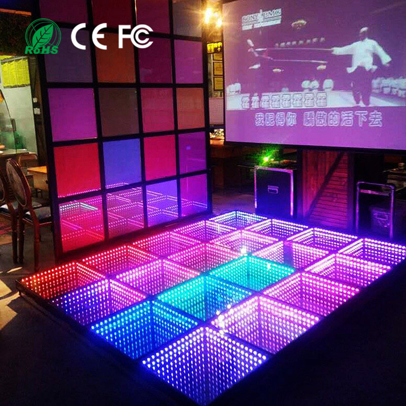 LED Abyss Floor Tile Light Internet Celebrity Dancing Live Room Stage Background Wall Aluminum DMX512 Control Mode Theme Park