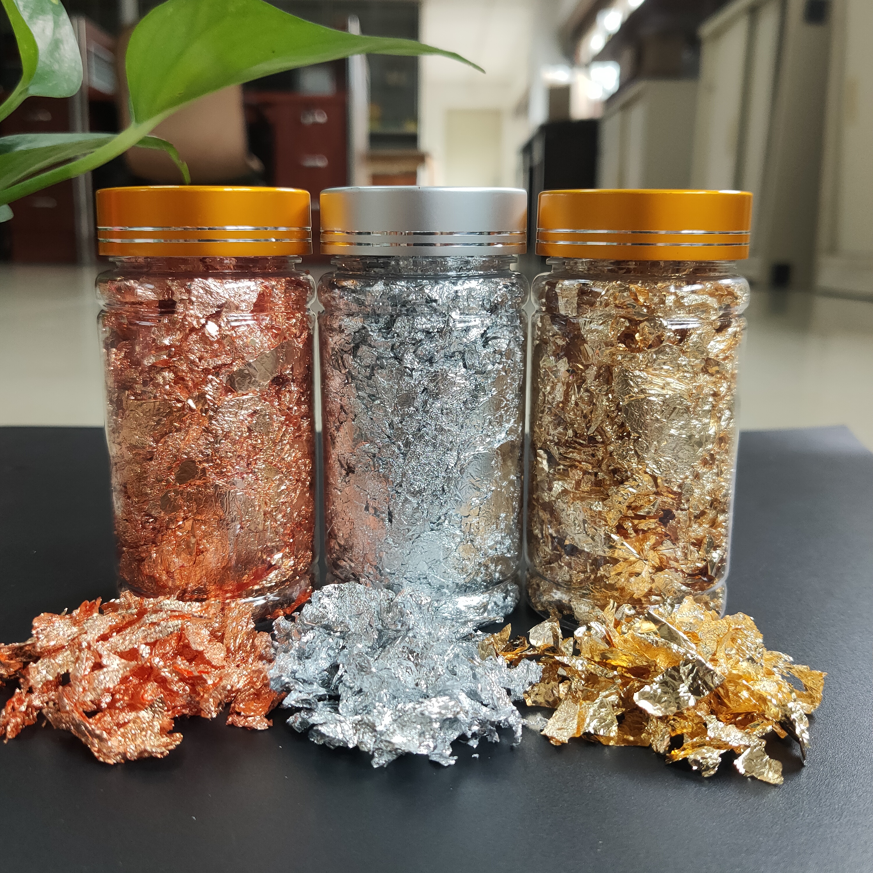 Золотые листья 3gr 5gr 10gr индивидуальная модная популярная Фольга для ногтевого дизайна золотые листья медные хлопья