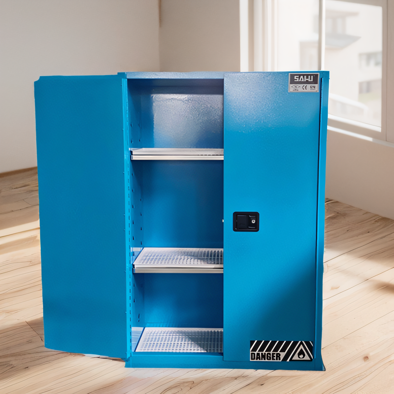 SAI-U Flammable Cabinet 45Gal Liquid Safety Fireproof Storage Cabinet SC0045B