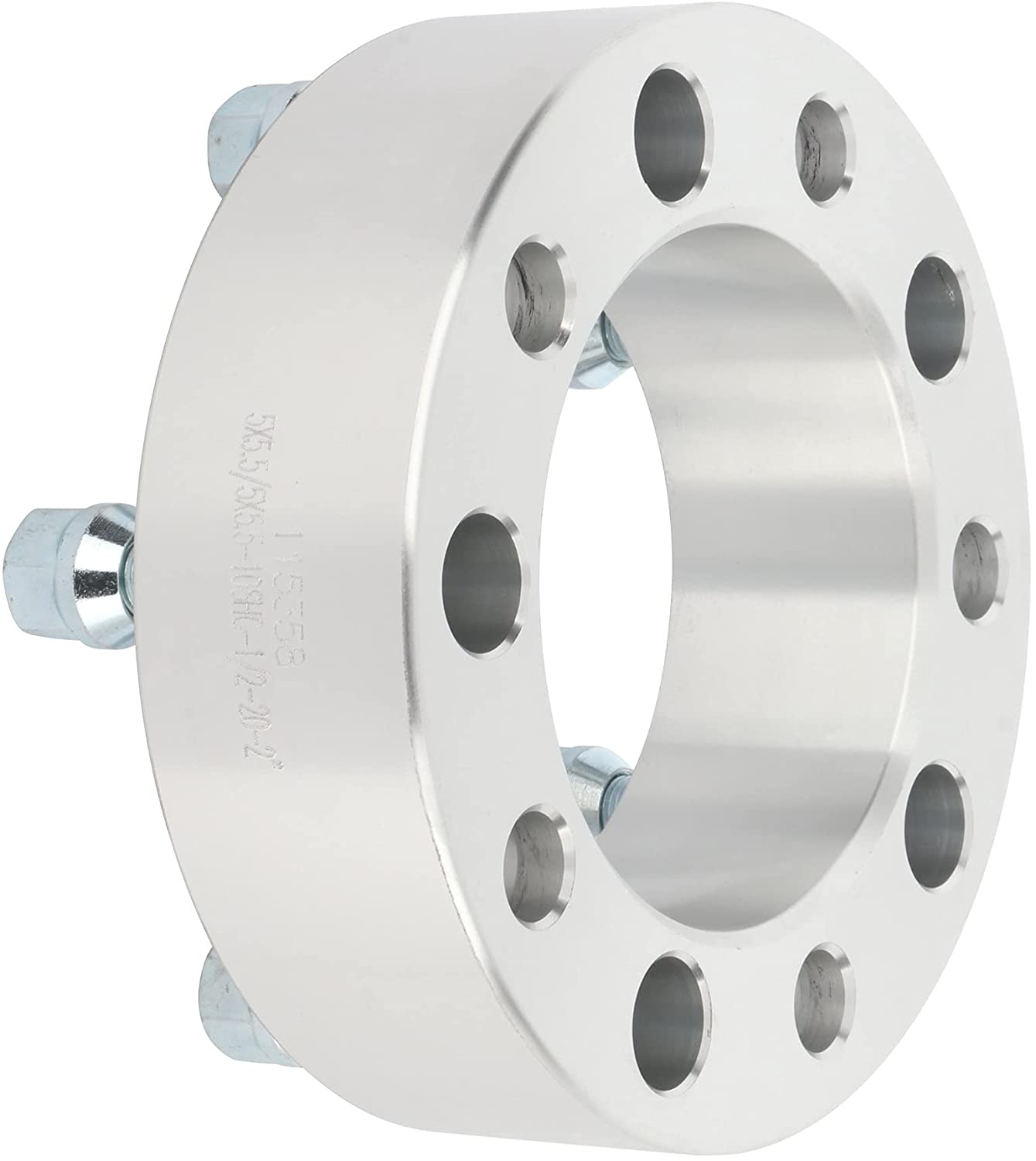 2 inch 5x5.5 to 5x5.5 Wheel Spacer Adapters 5x139.7mm 108mm with 1/2" Studs