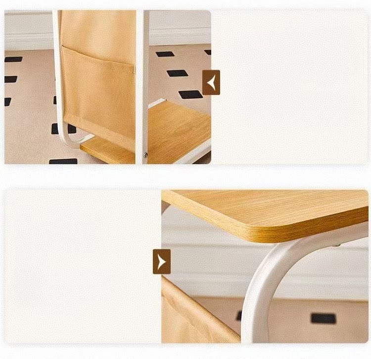 Modern Design Wooden Mobile Coffee Computer Desk for Home Use Living Room Furniture