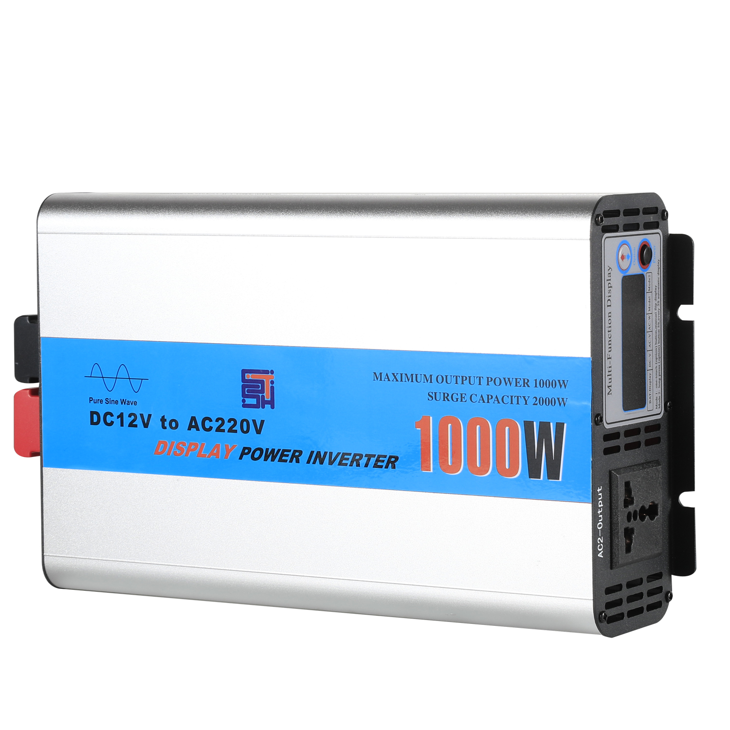 KCC CE ROHS 1000 Watt 1KVA 1KW solar inverter DC 12V 24V AC inverters 1000W pure sine wave power inverter with LED display