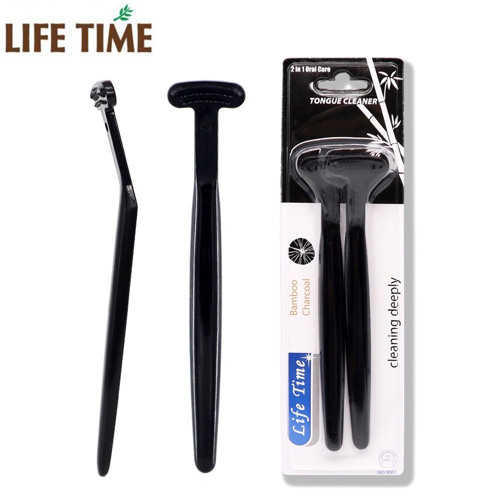 dental care charcoal tongue scraper cleaner cleaning brush manufacturer