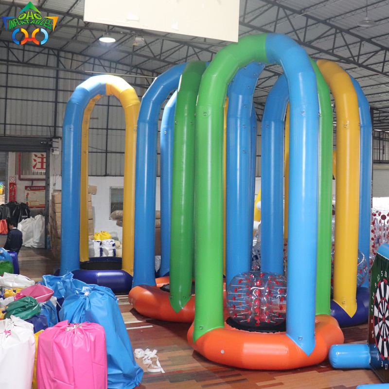 Inflatable sports single bungee jumping cheap hot sell inflatable bungee trampoline